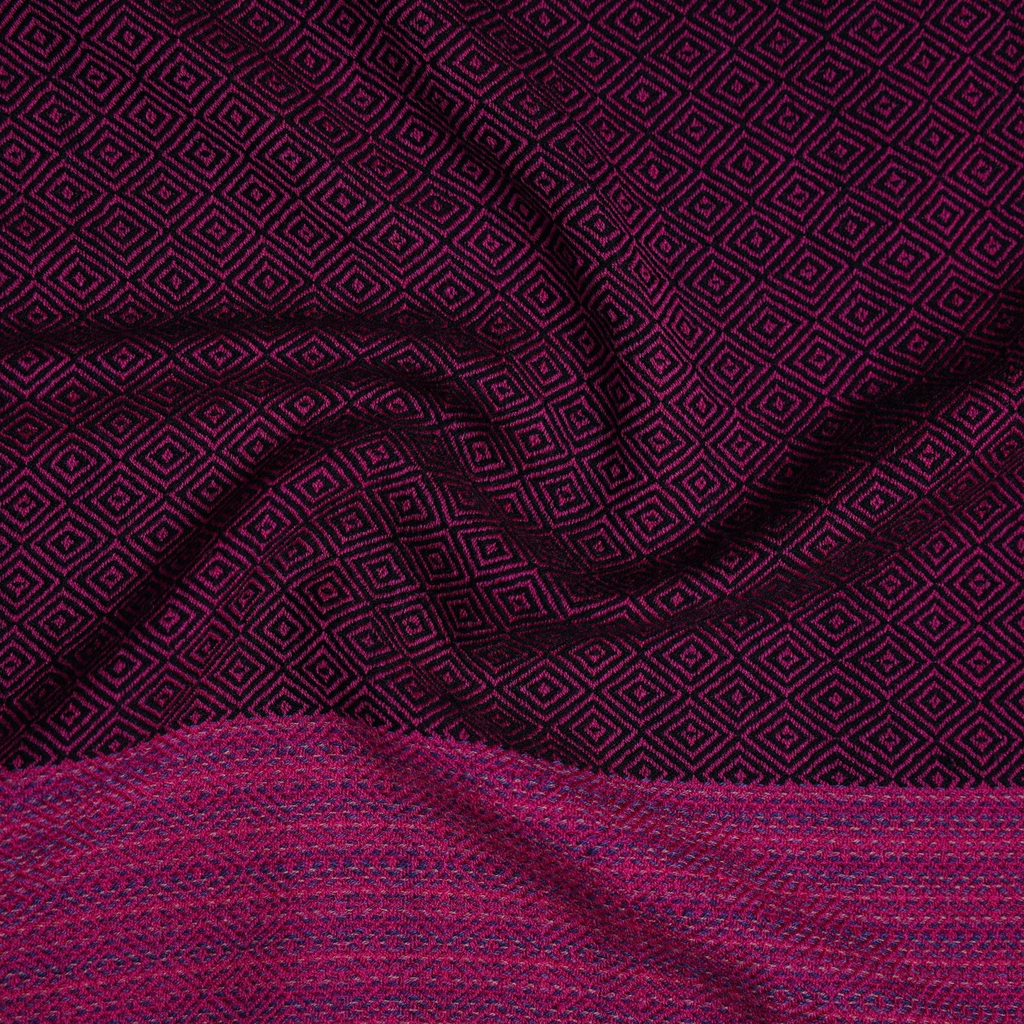 Pink - woollen plain blouse piece 03 - handcrafted