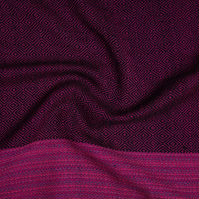 Pink - woollen plain blouse piece 03 - handcrafted