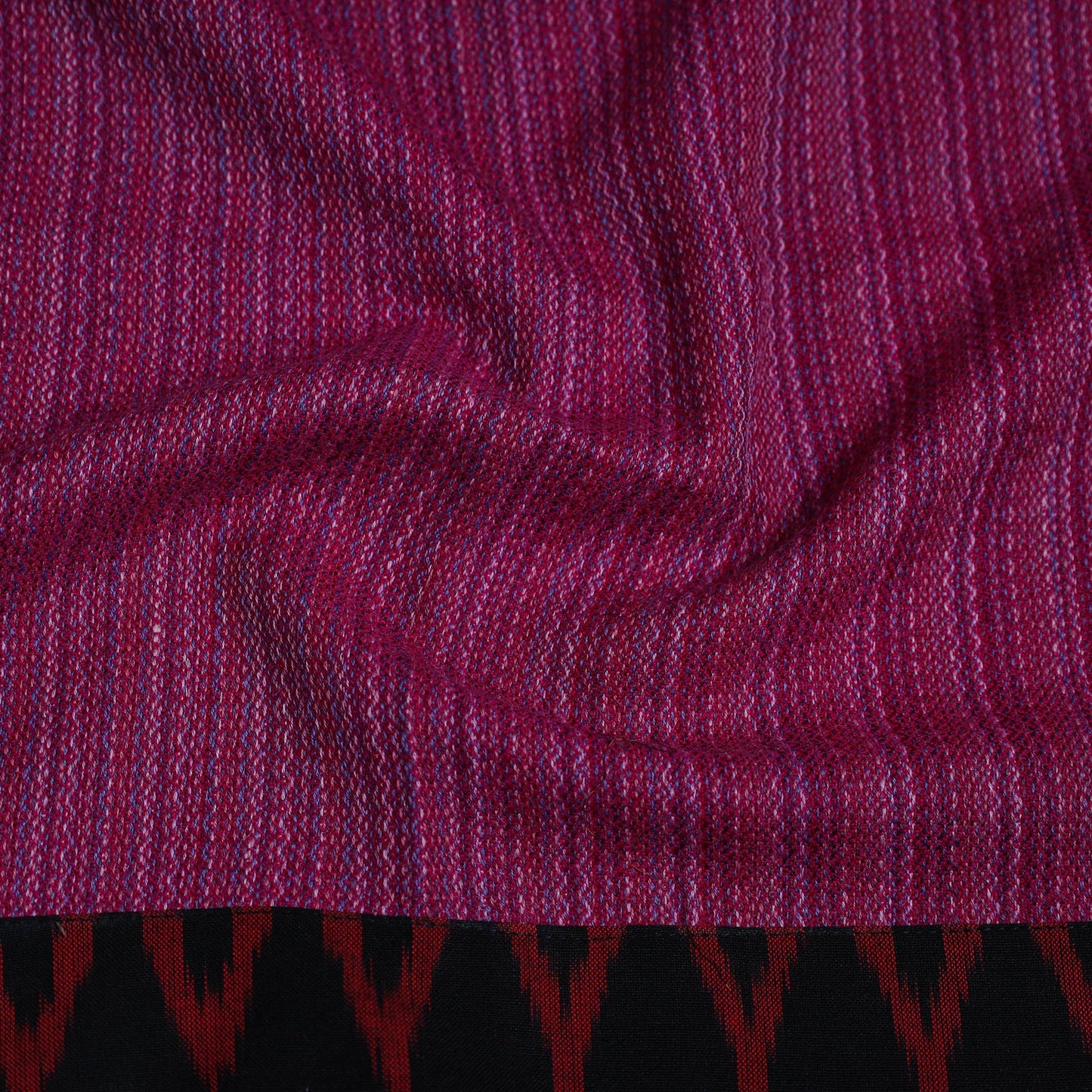 Pink - woollen plain blouse piece 13 - handcrafted