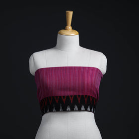 Pink - woollen plain blouse piece 13 - handcrafted