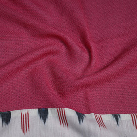 Pink - woollen plain blouse piece 18 - handcrafted