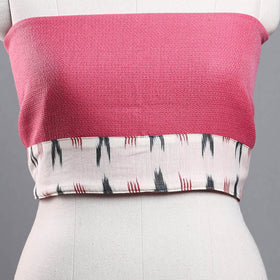 Buy Pink Woollen Plain Blouse Piece