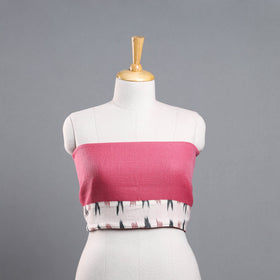 Buy Pink Woollen Plain Blouse Piece