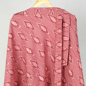 Pink Wrap Around Cotton Pochampally Ikat Skirt
