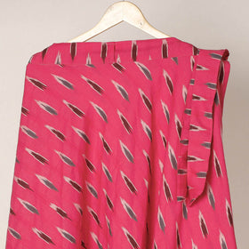 Pink Wrap Around Cotton Pochampally Ikat Skirt