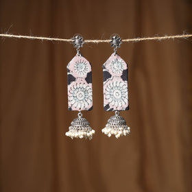 Pink Yasmeen GS Fabart Handmade Earrings