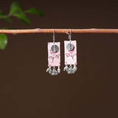 Buy Zaida Handcrafted GS Fabart Earrings