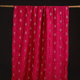Zari buti silk tie-dye bandhani fabric 27 - handcrafted
