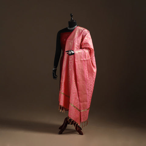 Zari work banarasi silk dupatta 02 - handcrafted