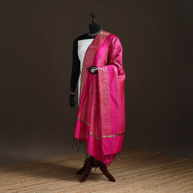 Zari work banarasi silk dupatta 22 - handcrafted