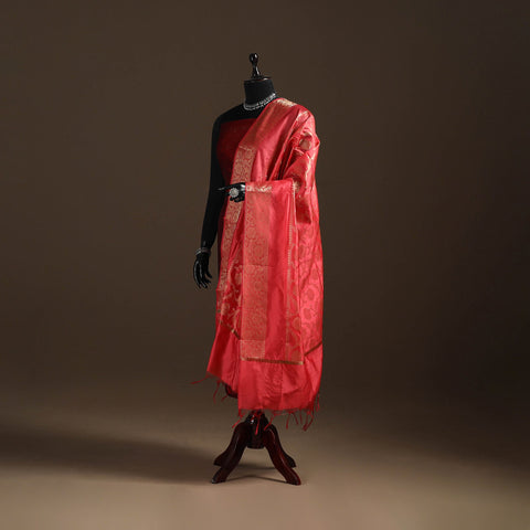 Zari work banarasi silk dupatta 34 - handcrafted