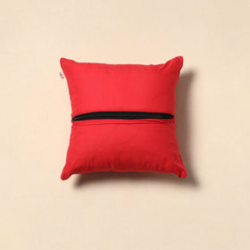 Plain chanderi silk cushion cover 71 - handcrafted