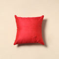 Plain chanderi silk cushion cover 71 - handcrafted