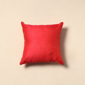 Plain chanderi silk cushion cover 71 - handcrafted