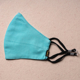  Plain Cotton 3 Layer Snug Fit Face Cover 