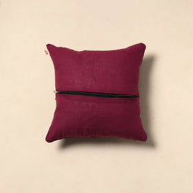 Plain cotton cushion cover 78 - handcrafted