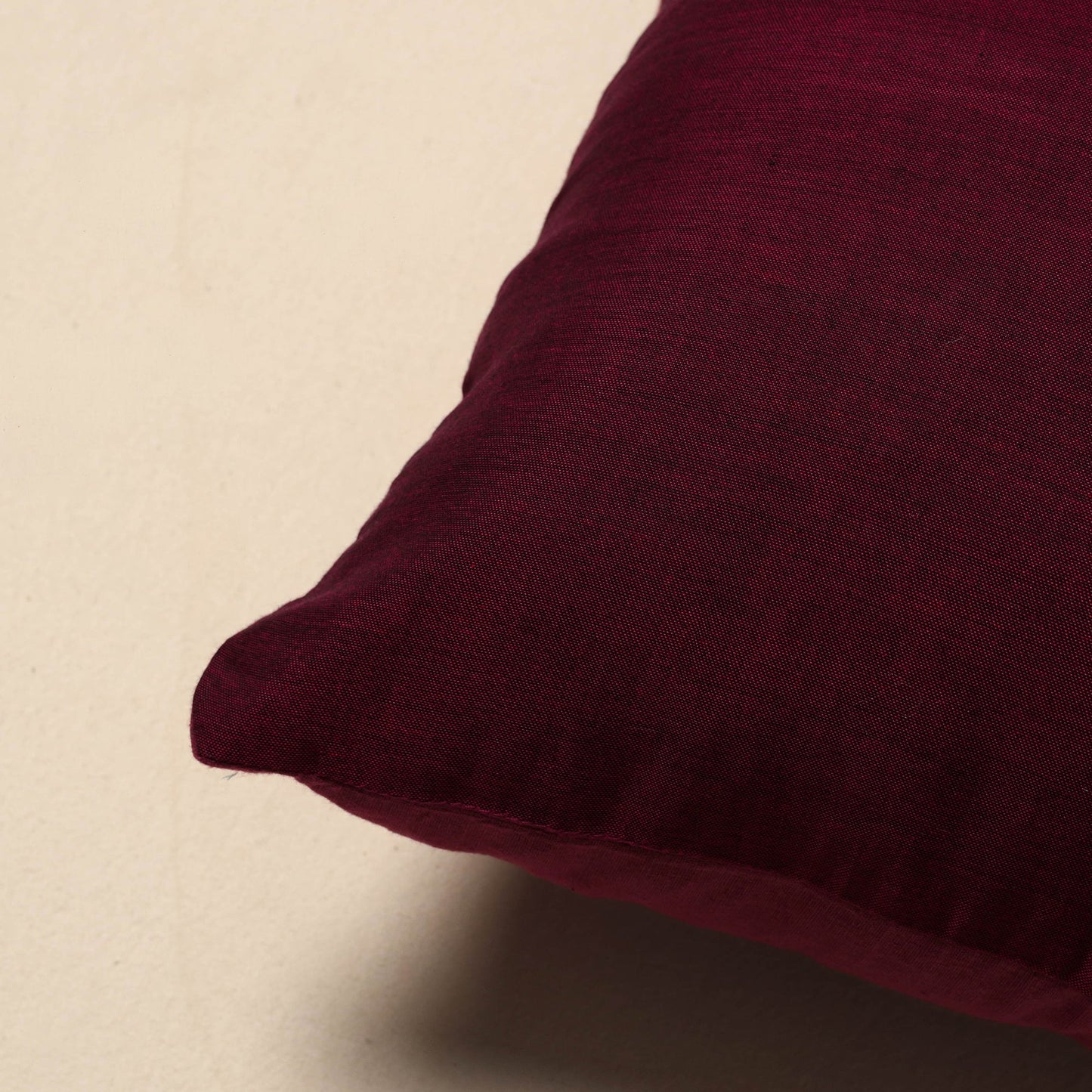 Plain cotton cushion cover 78 - handcrafted