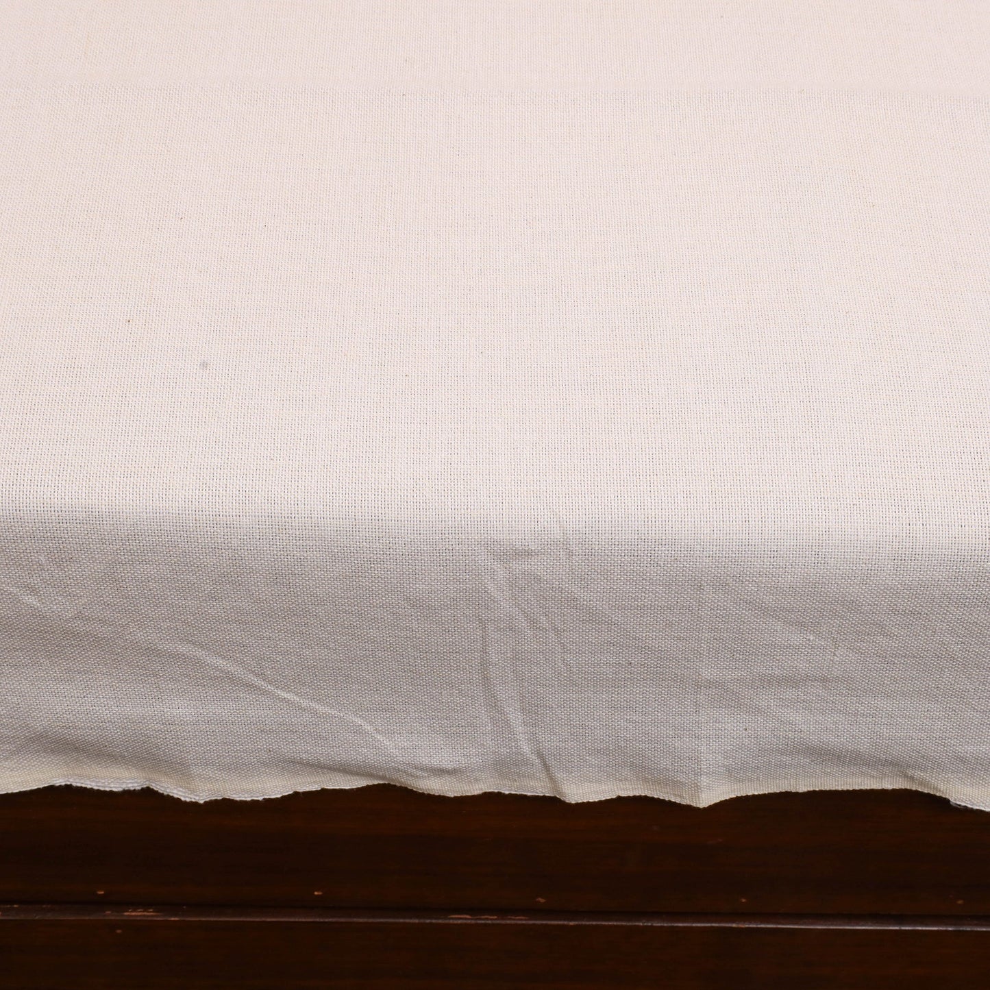 Plain cotton double handloom bed cover (98 x 90 in) 01