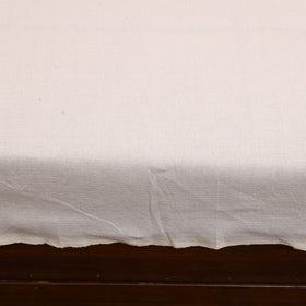Plain cotton double handloom bed cover (98 x 90 in) 01