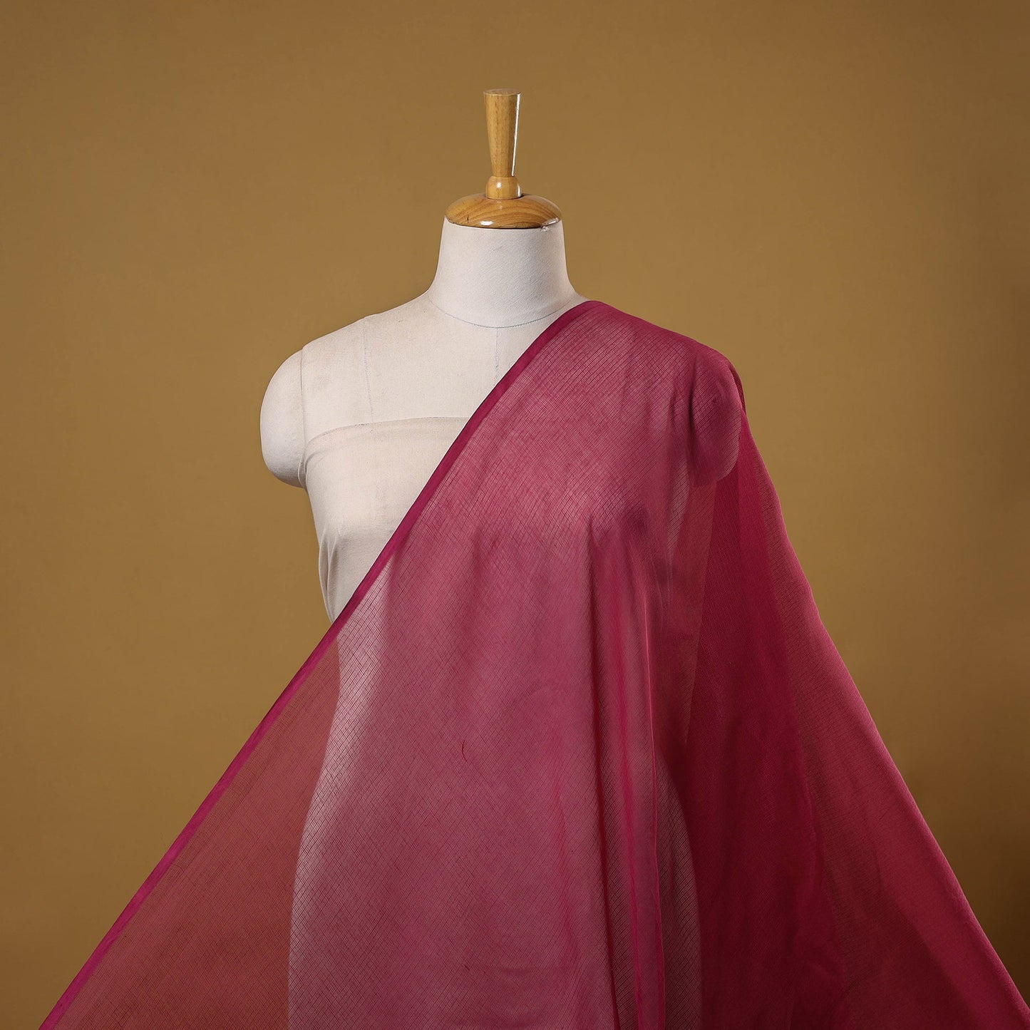 Plain cotton kota doria fabric 11 - handcrafted