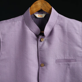 Plain cotton mandarin collar nehru jacket for men 06