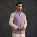Plain cotton mandarin collar nehru jacket for men 06