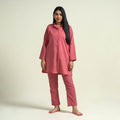 Plain dyed cotton co-ord set - handcrafted