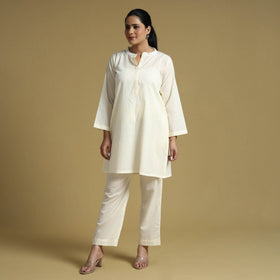 Plain dyed cotton co-ord set - handcrafted