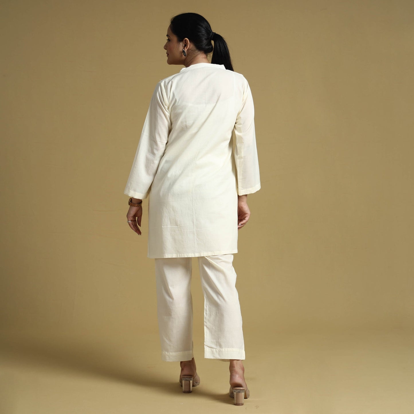 Plain dyed cotton co-ord set - handcrafted