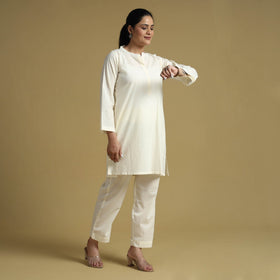 Plain dyed cotton co-ord set - handcrafted