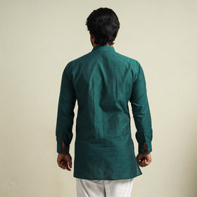 Buy Plain Handloom Cotton Men Short Kurta Online at iTokri.com