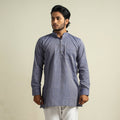 Buy Plain Handloom Cotton Men Short Kurta Online at iTokri.com
