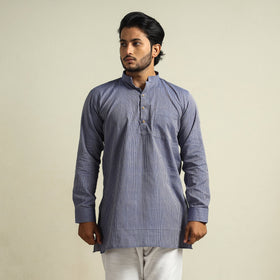 Buy Plain Handloom Cotton Men Short Kurta Online at iTokri.com