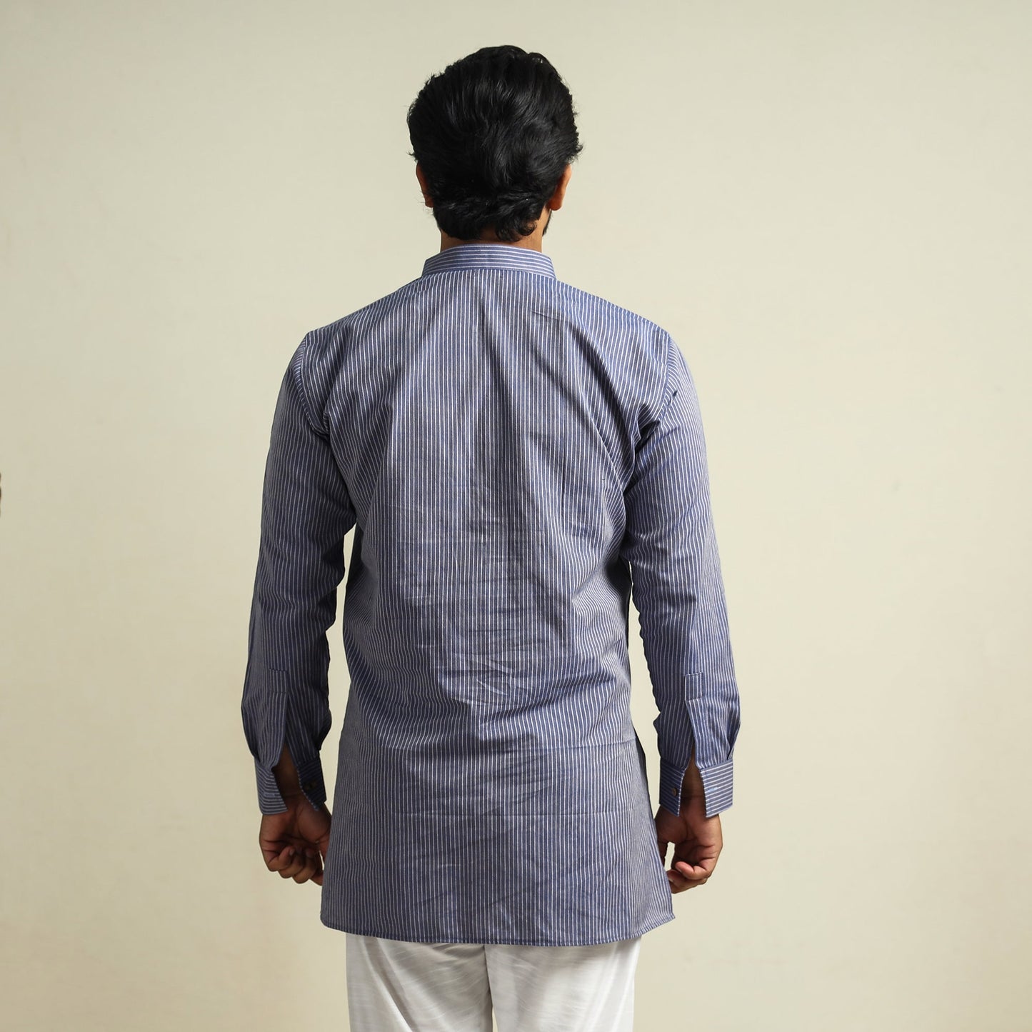 Buy Plain Handloom Cotton Men Short Kurta Online at iTokri.com