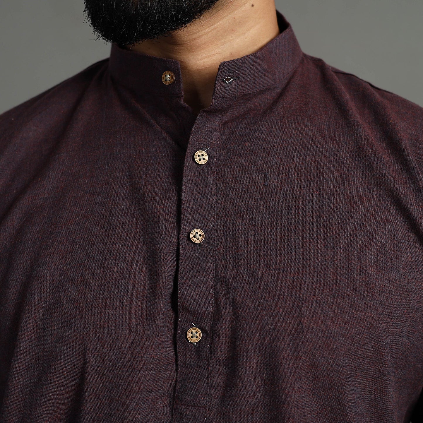 Buy Plain Handloom Cotton Men Short Kurta Online at iTokri.com