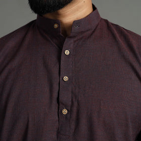 Buy Plain Handloom Cotton Men Short Kurta Online at iTokri.com