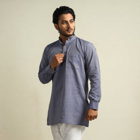 Buy Plain Handloom Cotton Men Short Kurta Online at iTokri.com