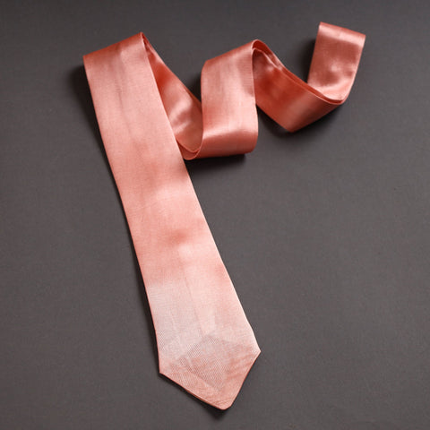  Plain Mashru Silk Handmade Necktie for Men 