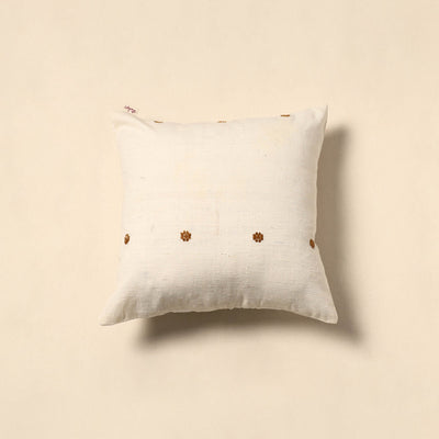 Plain thread buti cushion cover 68 - handcrafted