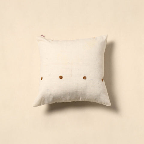 Plain thread buti cushion cover 68 - handcrafted