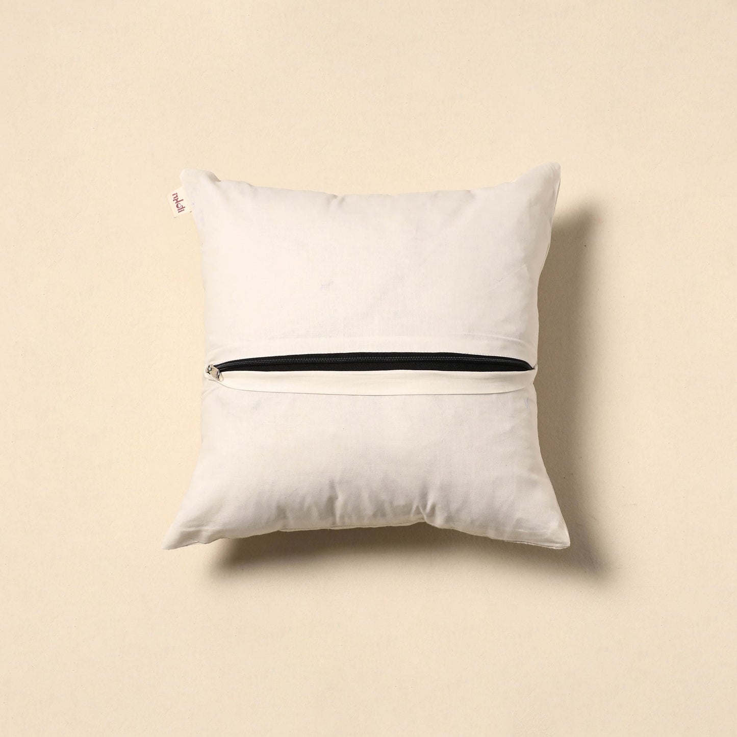 Plain thread buti cushion cover 68 - handcrafted