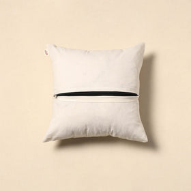 Plain thread buti cushion cover 68 - handcrafted