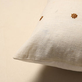 Plain thread buti cushion cover 68 - handcrafted
