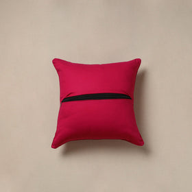 Plain zari buti cushion cover 127 - handcrafted