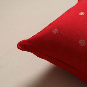 Plain zari buti cushion cover 128 - handcrafted