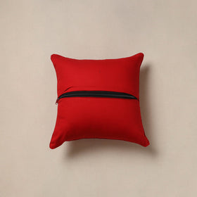 Plain zari buti cushion cover 128 - handcrafted