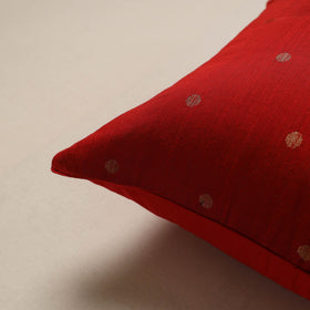 Plain zari buti cushion cover 131 - handcrafted