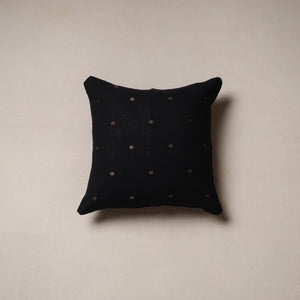 Plain zari buti cushion cover 43 - handcrafted