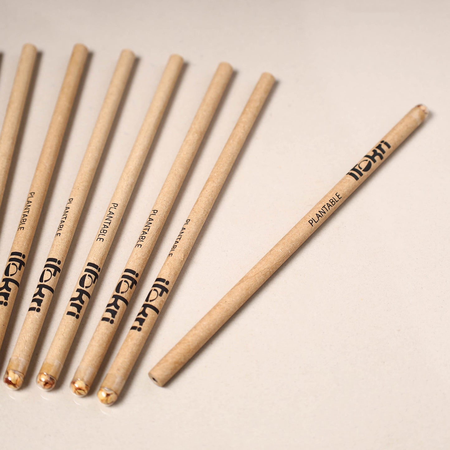 Plantable seed handmade paper pencil (set of 10) 02
