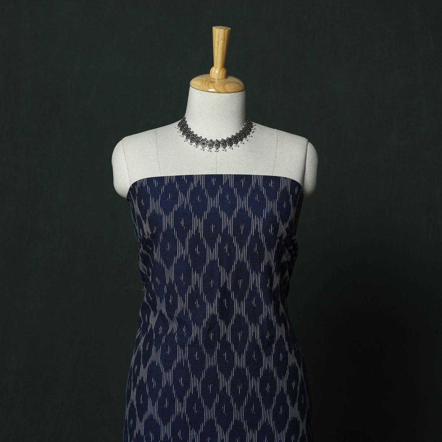 Pochampally ikat cotton 2pc unstitched dress material